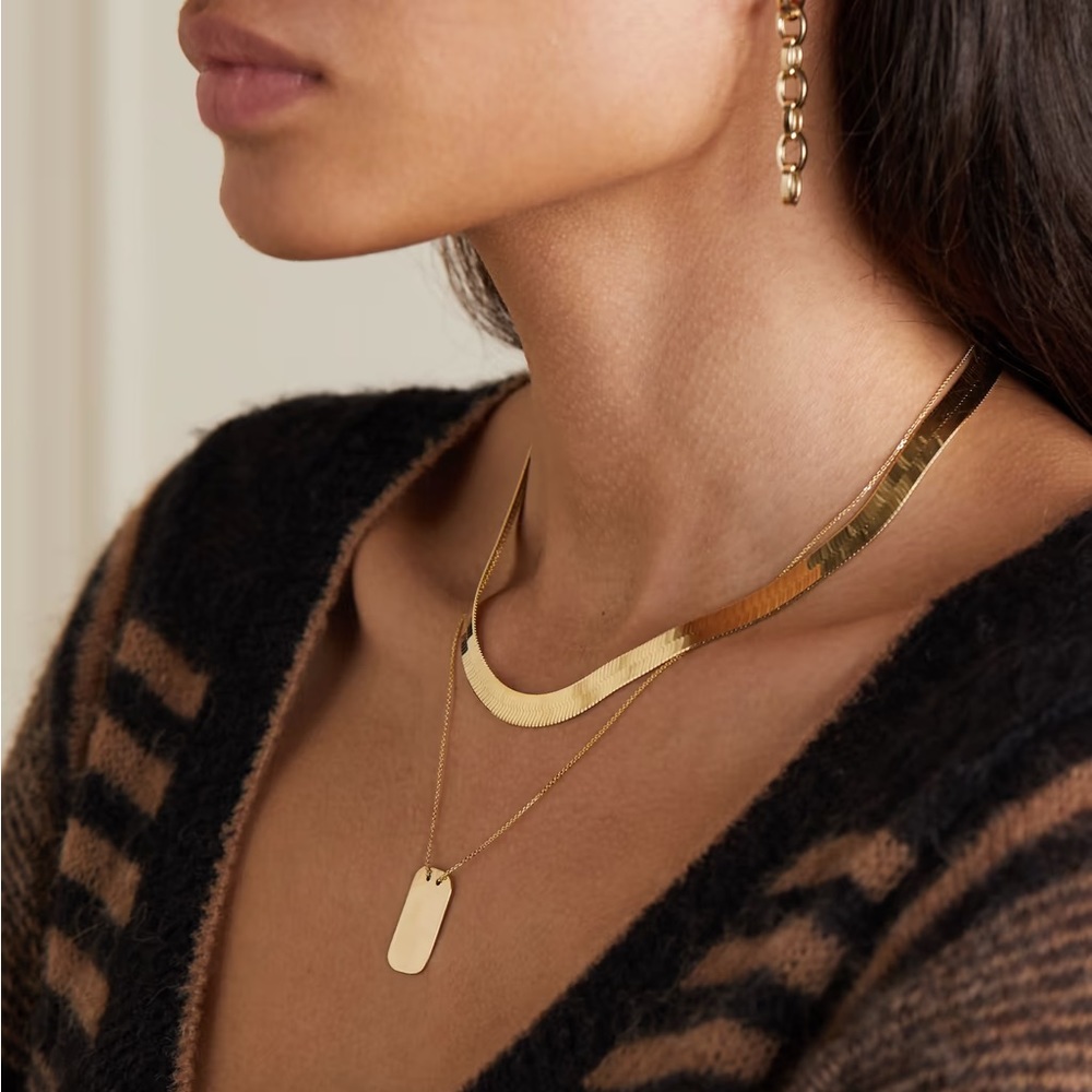 Loren Stewart Vermeil Wide Herringbone Chain